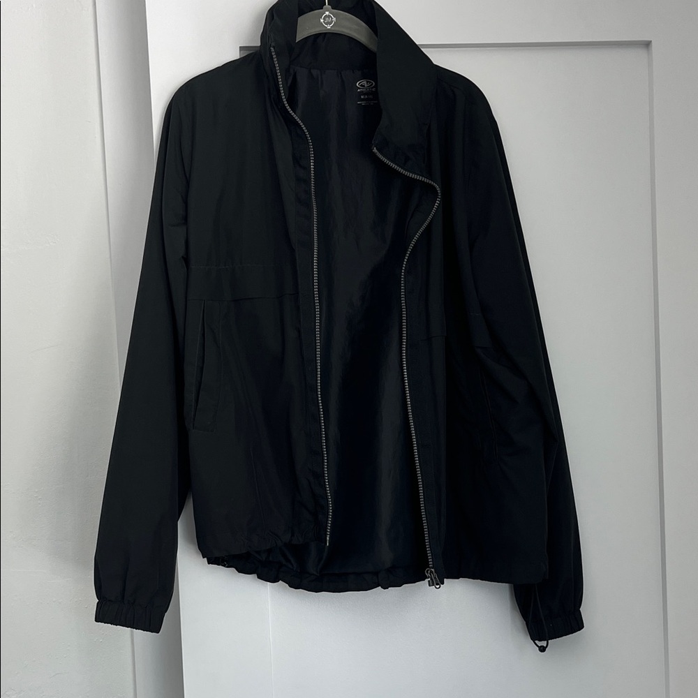 Athletic Works womens Black Windbreaker Jacket